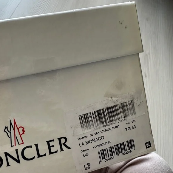 Moncler Alodie Off-White Sneakers with Logo Soles
